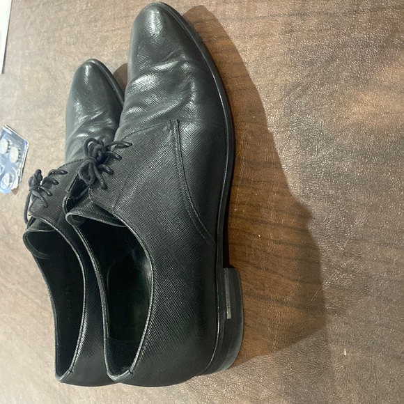 Prada lace up loafers